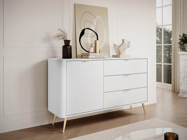 Mirjan24 Komoda Wosial 138 1D3S, Farby: biela 5903211482809