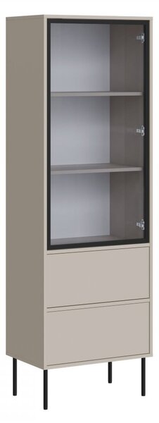 Mirjan24 Vitrína Tugba 60 2S, Farby: kašmír 5903211483028