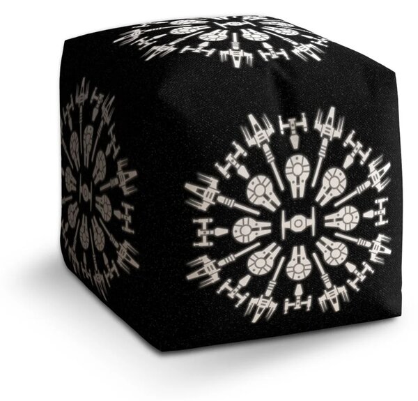 Sablio Taburet Cube Star Wars Vesmírne lode - 40x40x40 cm