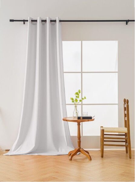 Záves OXFORD LIGHT 140x250 cm, biely Zavesenie: Riasiaca páska