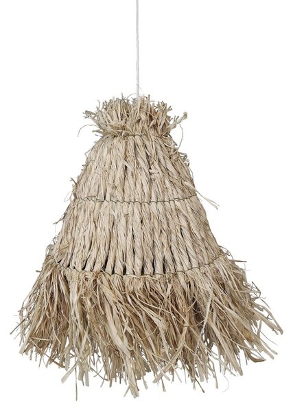 Prírodné závesné lykové tienidlo Raffia - Ø 30*26 cm/ E27/ 40W - Chic Antique
