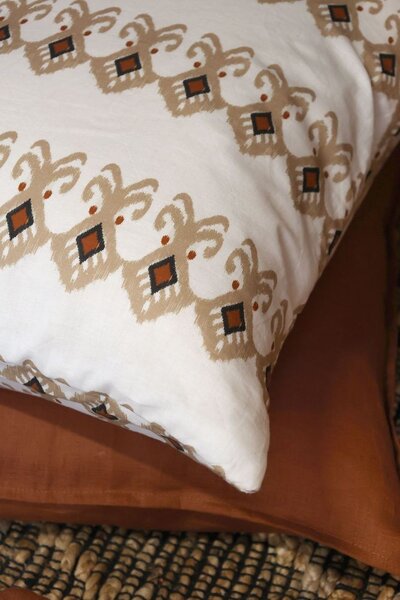 Krémová obliečka na vankúš Paisley vzor Aix Quilt - 50*50 cm - Chic Antique
