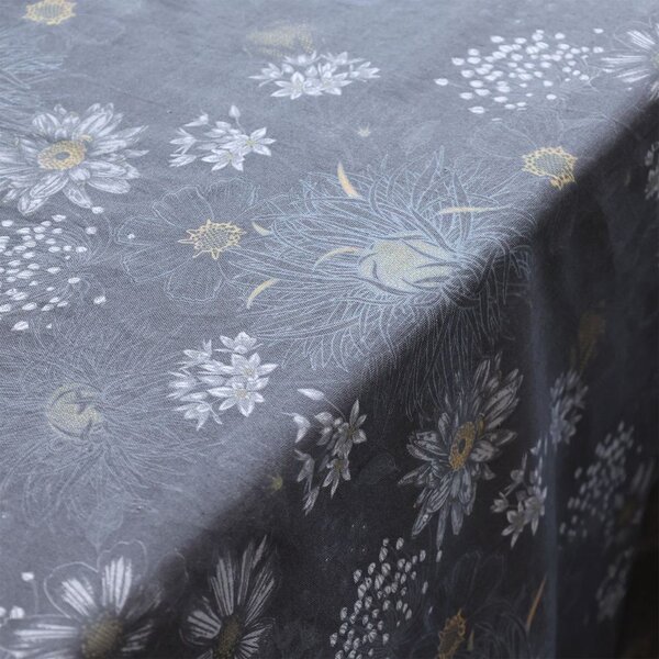 Krémový bavlnený obrus s kvetmi Aix Wild Flowers - 140*240 cm - Chic Antique