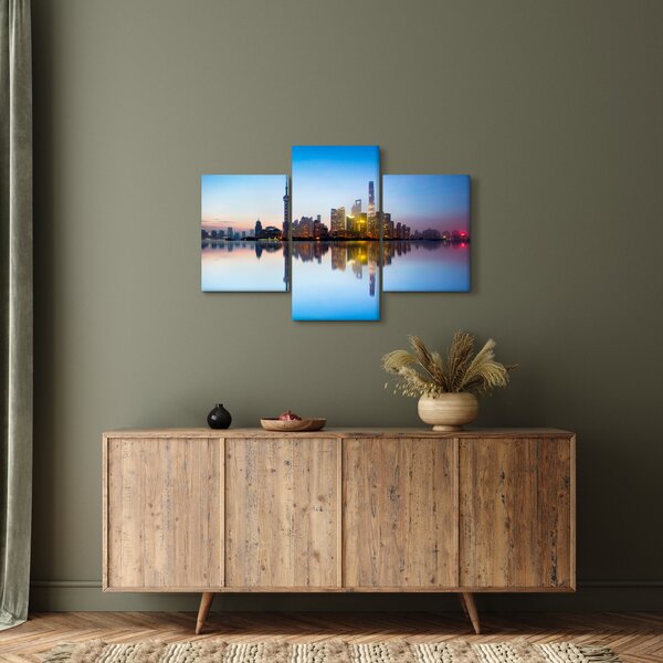 Obraz ranného neba nad Šanghajom (90x60 cm)