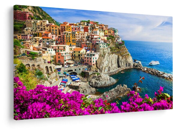 Obraz - Talianska dedinka Manarola (90x60 cm)