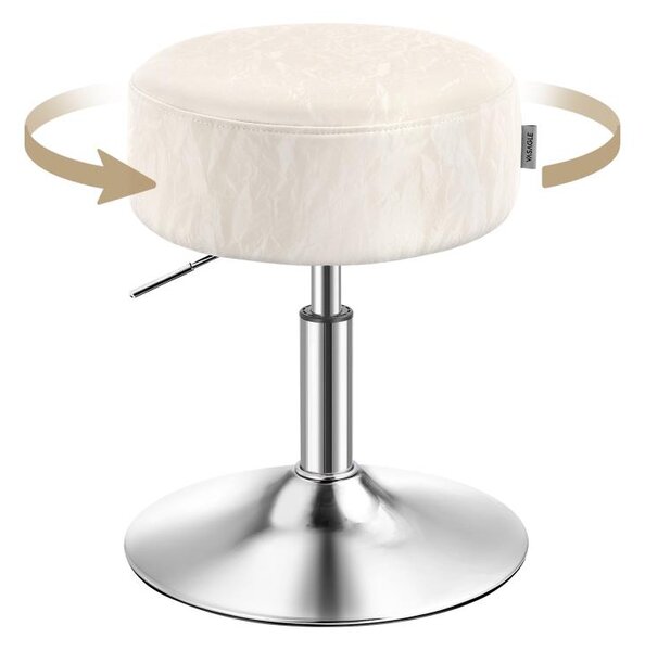Taburet NUBE, priemer 38,5 cm, biely