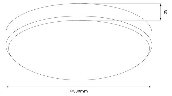Stropné LED svietidlo Maya, 1x LED 15w, 4000k, ch