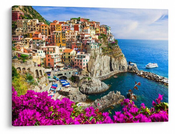 Obraz - Talianska dedinka Manarola (70x50 cm)