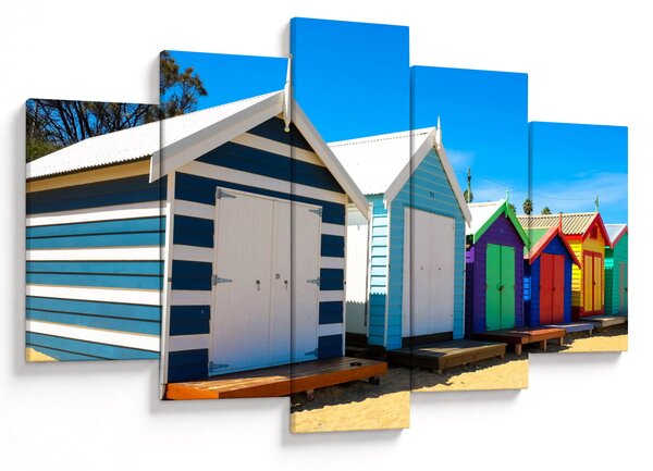 Obraz - Pláž Brighton, Melbourne, Austrália (150x105 cm)