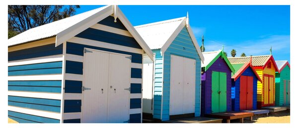 Obraz - Pláž Brighton, Melbourne, Austrália (120x50 cm)