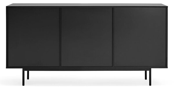 Čierna nízka komoda 159x80 cm Sierra – Teulat