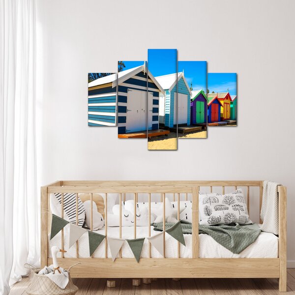 Obraz - Pláž Brighton, Melbourne, Austrália (150x105 cm)