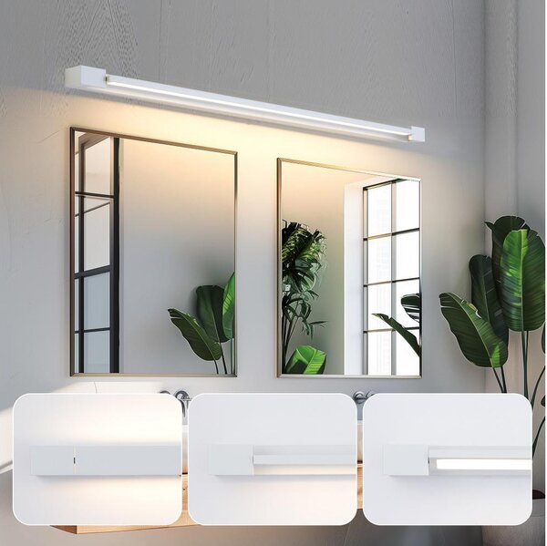 Brilagi - LED osvetlenie kúpeľňového zrkadla AQUA LINE LED/28W/230V 100 cm IP44 biela