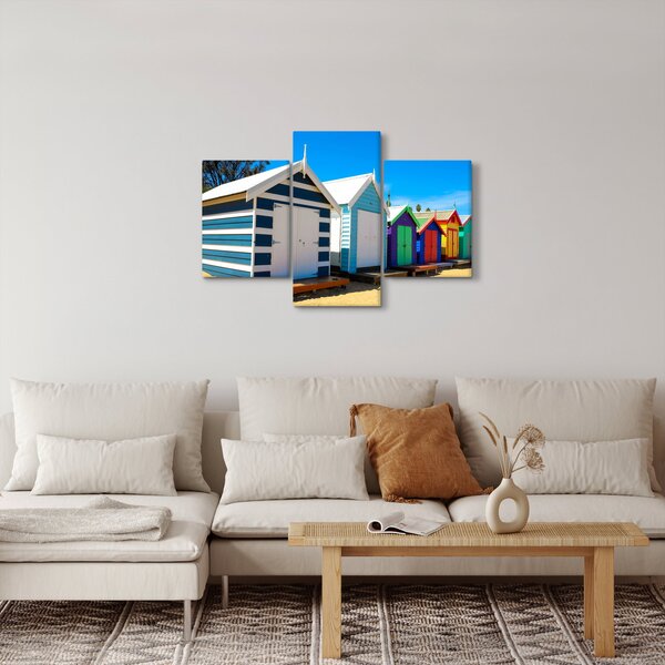 Obraz - Pláž Brighton, Melbourne, Austrália (90x60 cm)