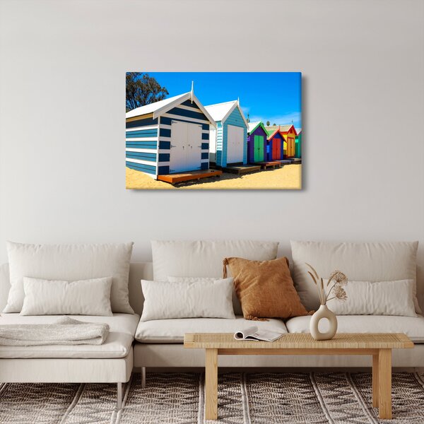 Obraz - Pláž Brighton, Melbourne, Austrália (90x60 cm)
