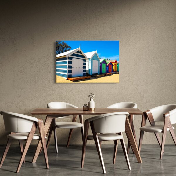 Obraz - Pláž Brighton, Melbourne, Austrália (90x60 cm)