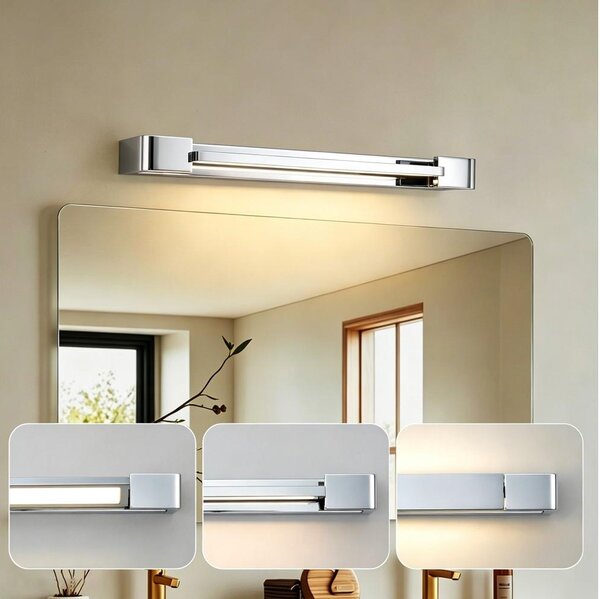 Brilagi - LED kúpeľňové osvetlenie zrkadla AQUA LINE LED/12W/230V 45 cm IP44 lesklý chróm