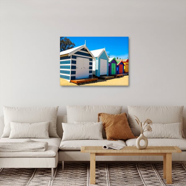 Obraz - Pláž Brighton, Melbourne, Austrália (70x50 cm)