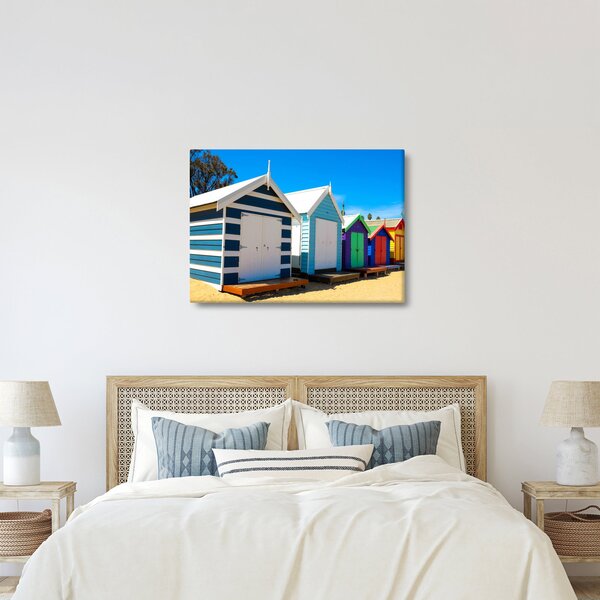 Obraz - Pláž Brighton, Melbourne, Austrália (70x50 cm)
