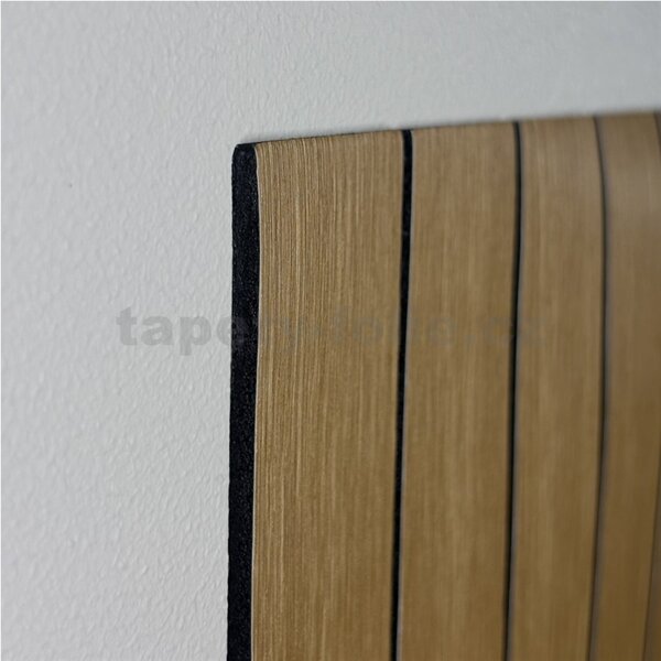 Samolepiace lamely na stenu TPW0001037, cena za kus, rozmer 280 cm x 60 cm, hnedé, IMPOL TRADE