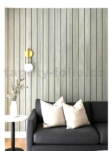 Samolepiace lamely na stenu TPW0004006, cena za kus, rozmer 280 cm x 60 cm, svetlo sivé, IMPOL TRADE