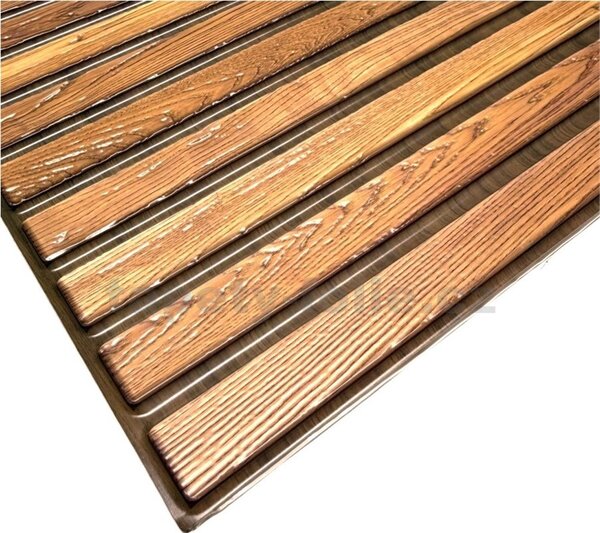 Samolepiace PVC 3D panely TP10032928, cena za kus, rozmer 60 x 30 cm, lamely hnedé, IMPOL TRADE