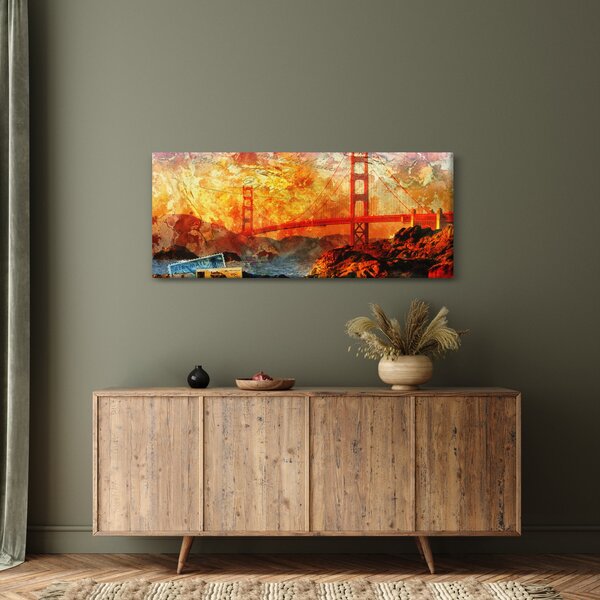 Obraz - Golden Gate, San Francisco, Kalifornia (120x50 cm)