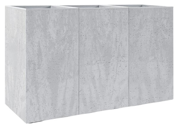 HowHomely Květináč na kolečkách BETONIQUE 90x60 cm šedý beton