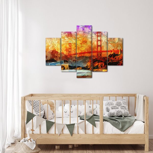 Obraz - Golden Gate, San Francisco, Kalifornia (150x105 cm)