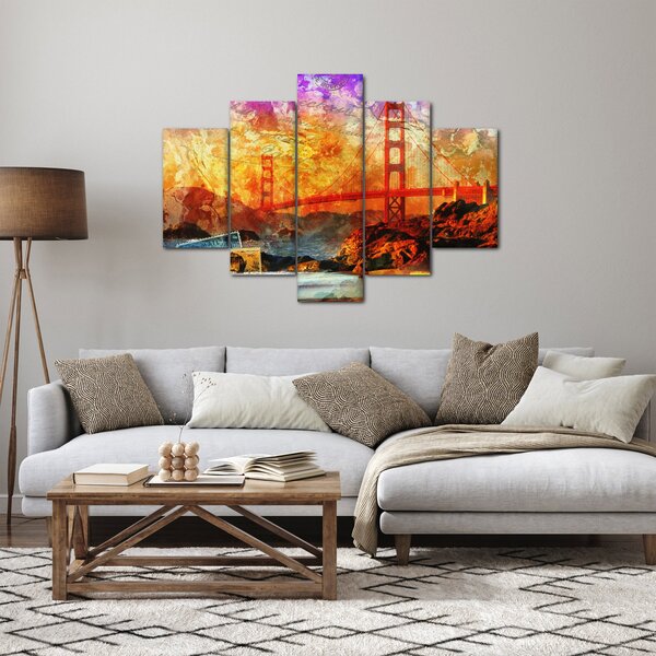 Obraz - Golden Gate, San Francisco, Kalifornia (150x105 cm)