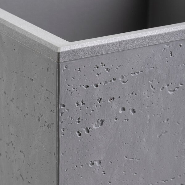 HowHomely Květináč na kolečkách BETONIQUE 90x60 cm šedý beton