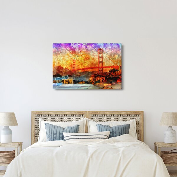 Obraz - Golden Gate, San Francisco, Kalifornia (90x60 cm)