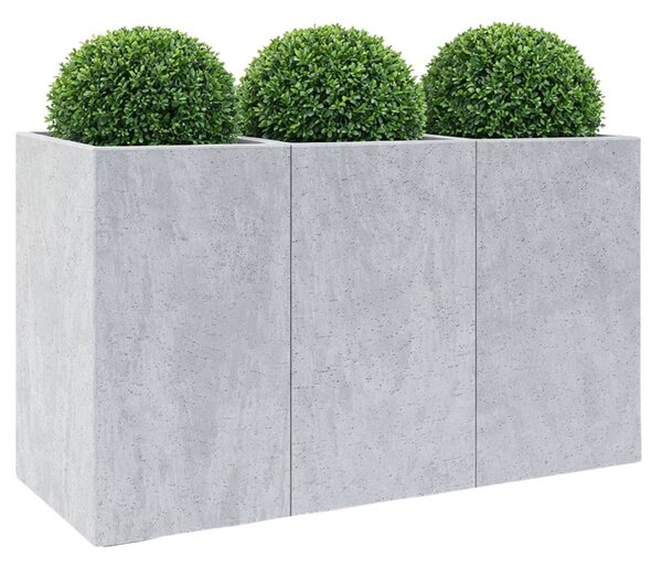 HowHomely Květináč na kolečkách BETONIQUE 90x60 cm šedý beton