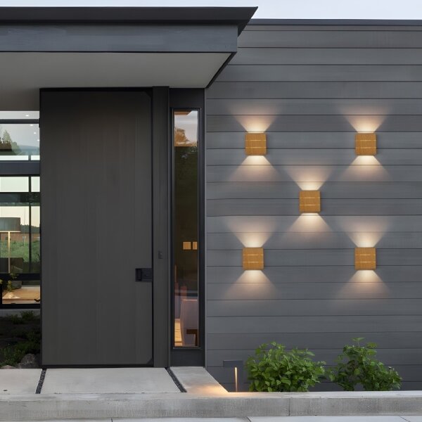 Immax 08522L - LED vonkajšie nástenné svietidlo LUXLINE LED/6W/230V 3000K IP54 dub