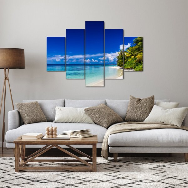 Obraz tropickej pláže (150x105 cm)