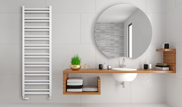 Regnis Retro, vykurovacie teleso 540x1450mm, 698W, čierna matná, RETRO145/50/D500/BLACK