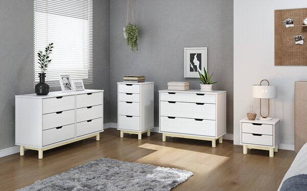 Komoda 2 dvere + 1 zásuvka BONITO 2 biely lak