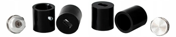 Regnis LOX, vykurovacie teleso 300x570mm so stredovým pripojením 50mm, 401W, čierna matná, LOX60/30/D5/BLACK