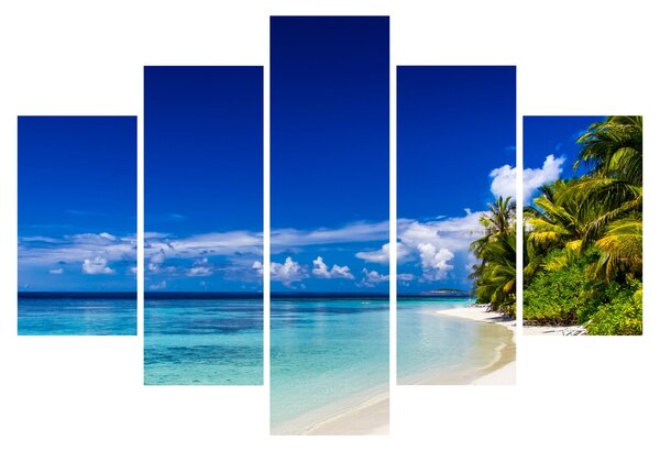 Obraz tropickej pláže (150x105 cm)