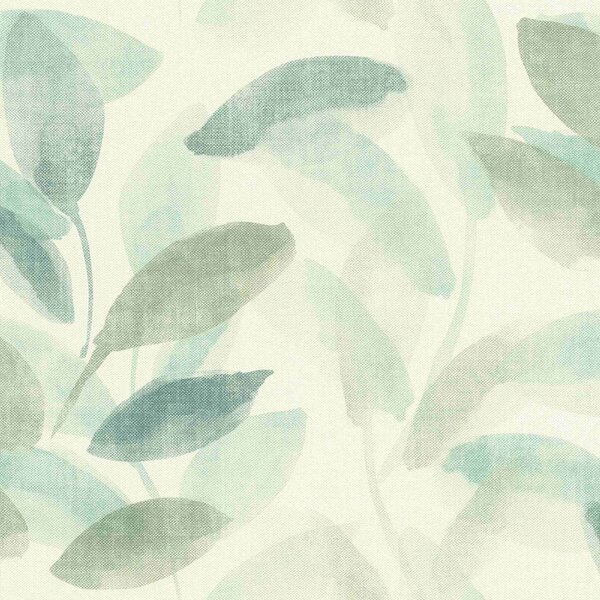 RASCH | Vliesová tapeta na stenu Liverna 416343 | 0,53 x 10,05 m | vining ivy, zelená, biela