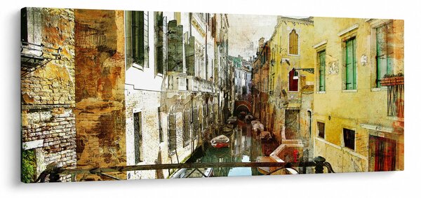 Obraz - Ulička v Benátkach (120x50 cm)