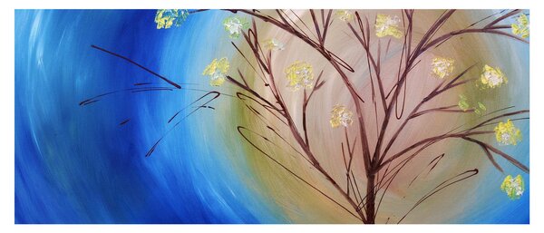 Obraz - Strom zakrývajúci slnko (120x50 cm)