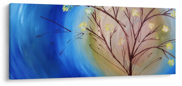 Obraz - Strom zakrývajúci slnko (120x50 cm)