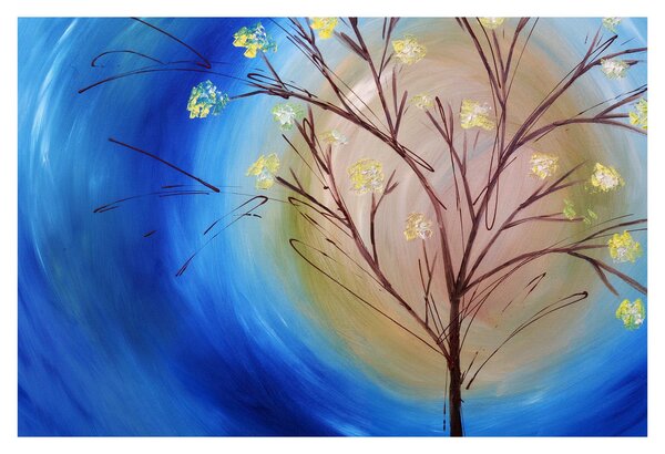Obraz - Strom zakrývajúci slnko (90x60 cm)