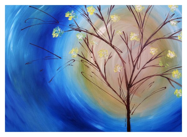 Obraz - Strom zakrývajúci slnko (70x50 cm)