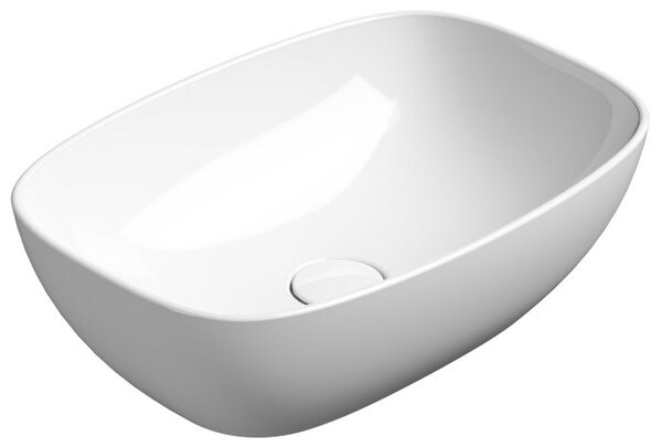GSI GSI, NUBES keramické umývadlo na dosku 50x35cm, biela ExtraGlaze, 978411