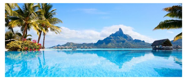Obraz - Bora-Bora, Francúzska Polynézia (120x50 cm)
