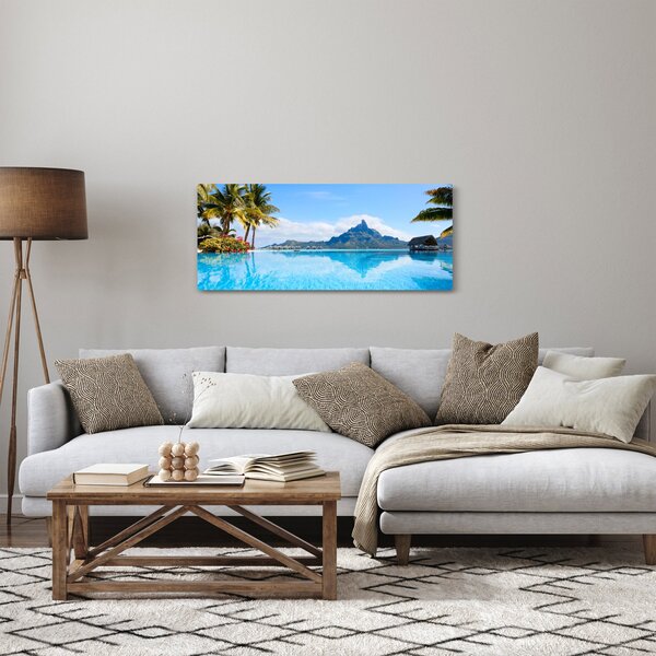 Obraz - Bora-Bora, Francúzska Polynézia (120x50 cm)