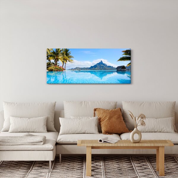 Obraz - Bora-Bora, Francúzska Polynézia (120x50 cm)