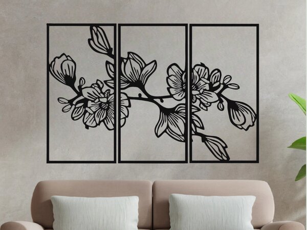 Karlsdesign.sk - Drevený obraz na stenu Magnólia - 69x50